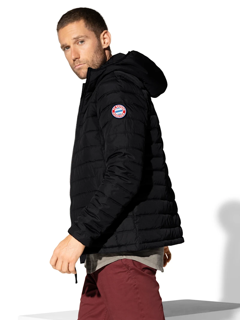 Original FCB FC Bayern München Steppjacke schwarz (Art-Nr. 27815)